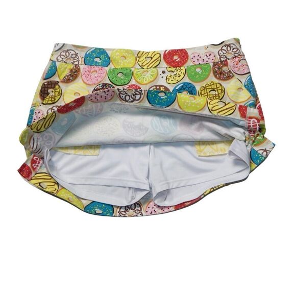 Loudmouth Ladies Size 14 Golf Skirt Skort Donuts Multicolor Tennis Pickle Ball - Picture 3 of 7